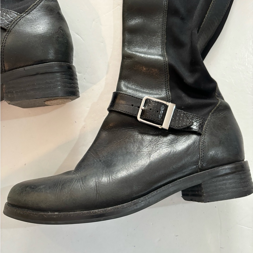 COLE HAAN Black Tall BOOTS 6.5B - Picture 2 of 16